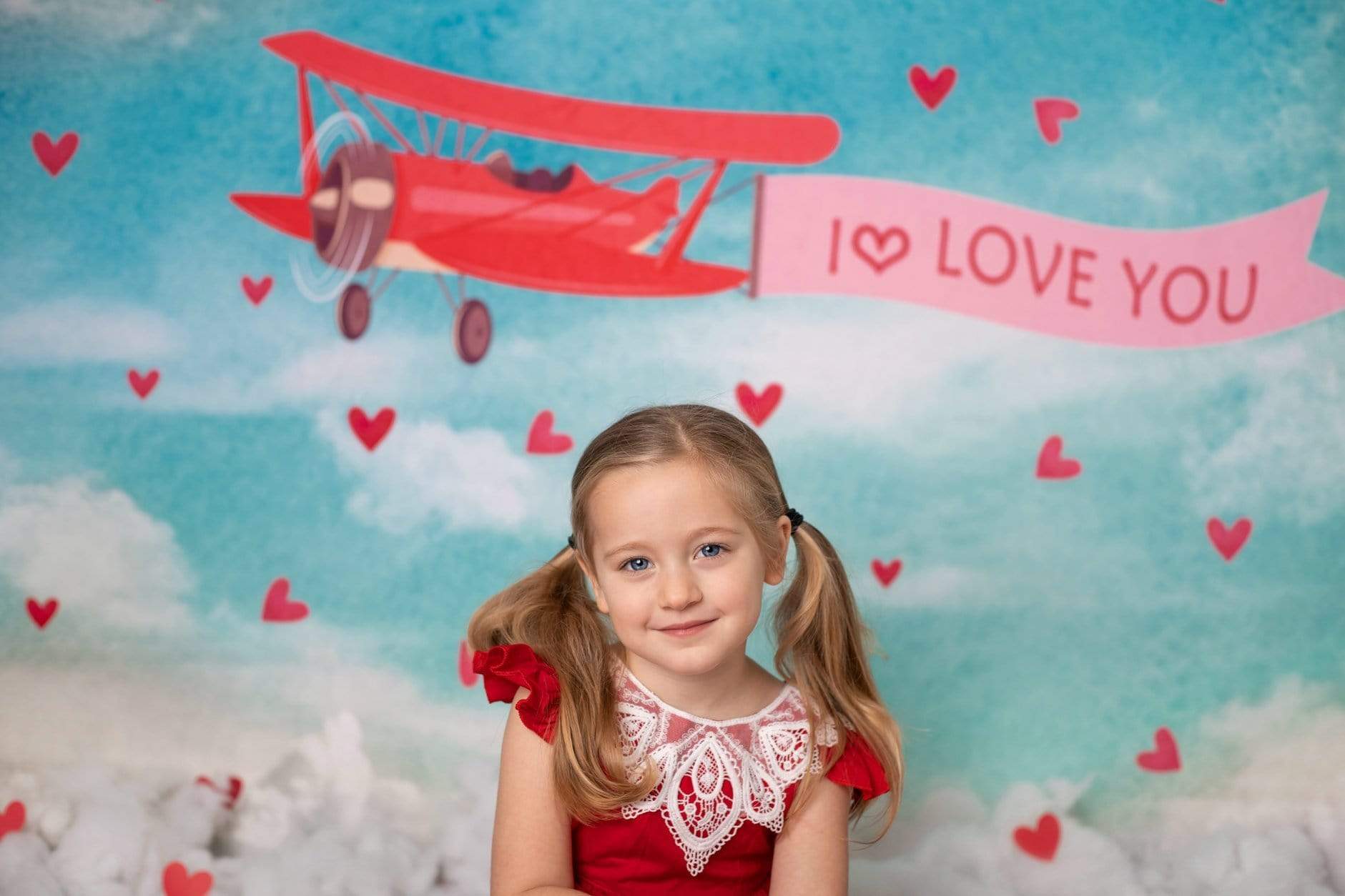 Kate Sky Love Plane Backdrop for Valentines designed by Jerry_Sina -UK
