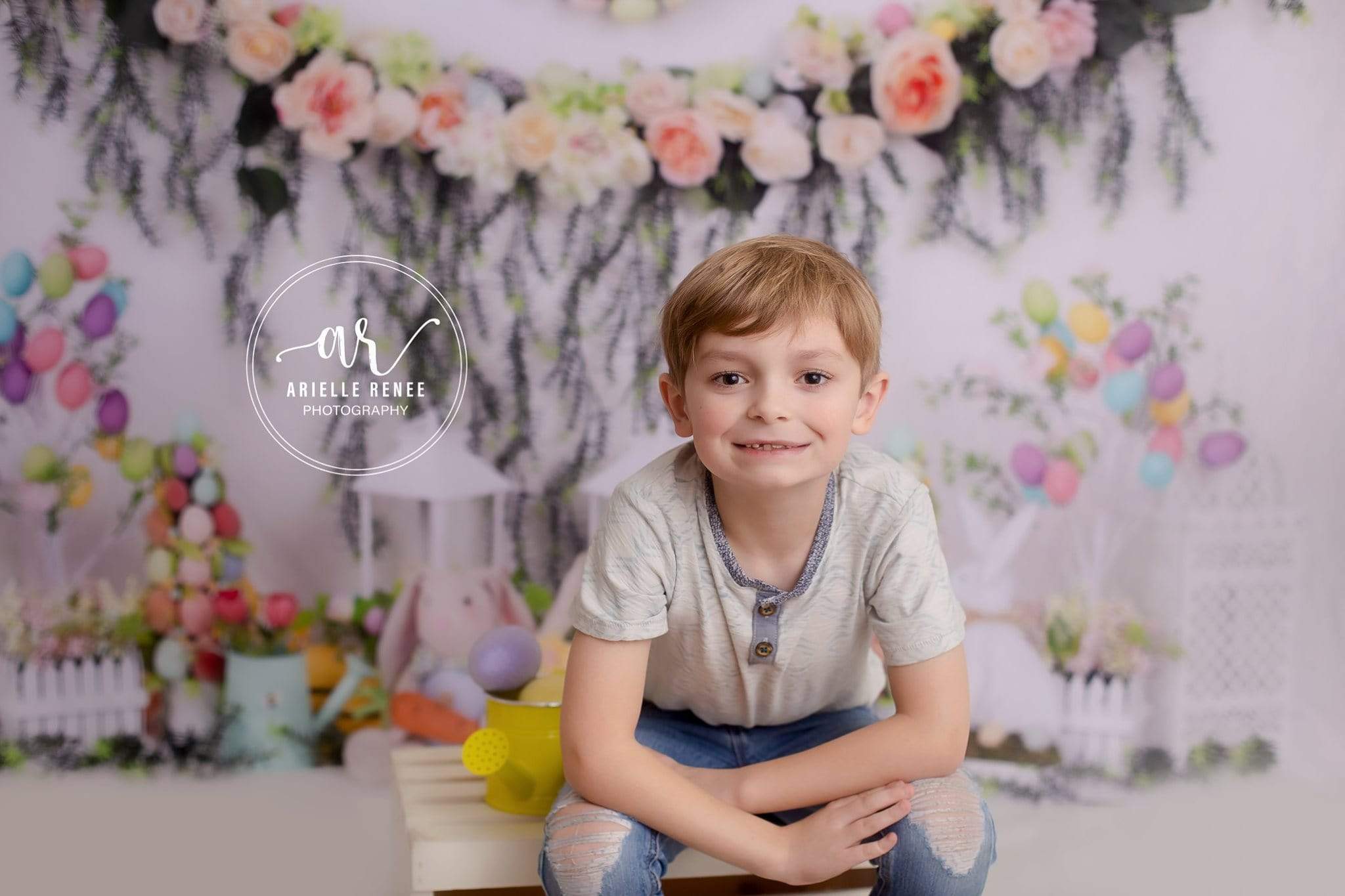 Kate Easter Swag Floral Backdrop for photography -UK
