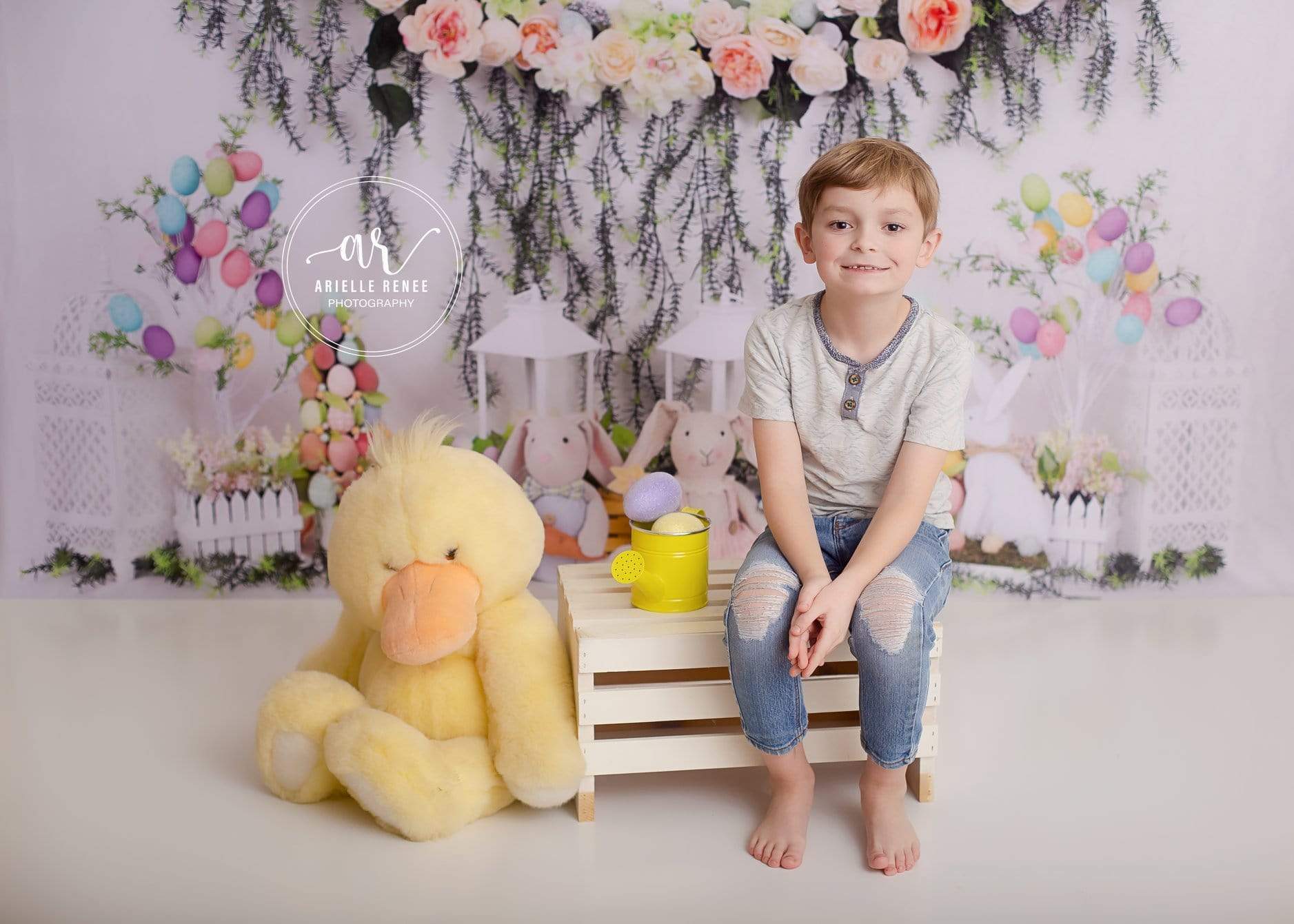Kate Easter Swag Floral Backdrop for photography -UK