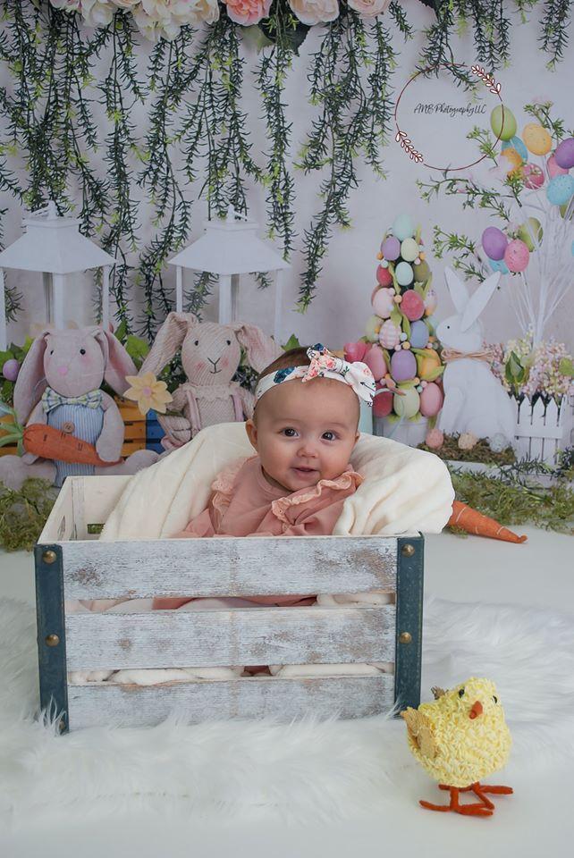 Kate Easter Swag Floral Backdrop for photography -UK