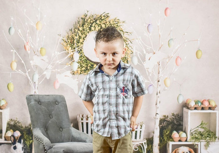 Kate Easter Egg Trees and Bunnies Backdrop Designed By Mandy Ringe Photography -UK