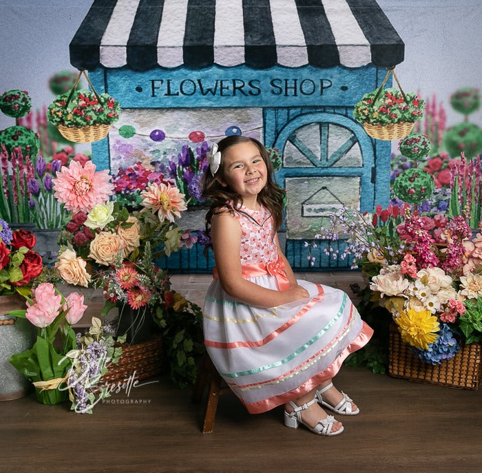 Kate Spring Flower Shop Backdrop Designed By Claire -UK