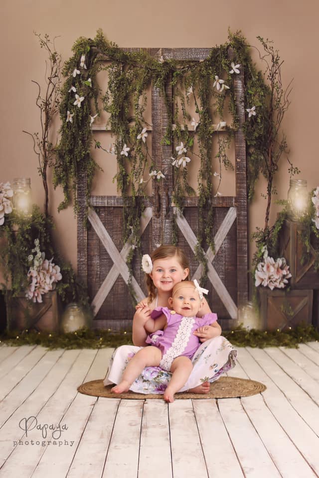 Kate Spring Barn Door Manor Backdrop Designed by Megan Leigh Photography