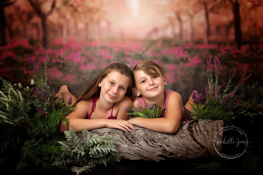 Kate Spring Cherry Blossoms Orchard Backdrop for Photography Designed by Lisa Granden -UK