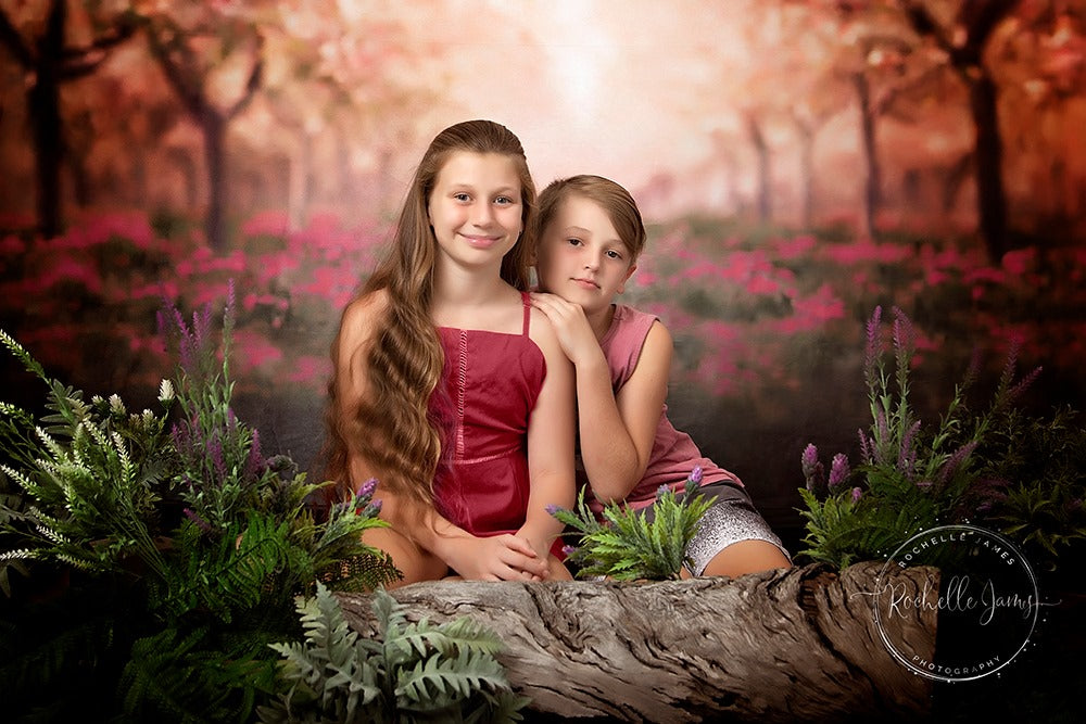 Kate Spring Cherry Blossoms Orchard Backdrop for Photography Designed by Lisa Granden -UK