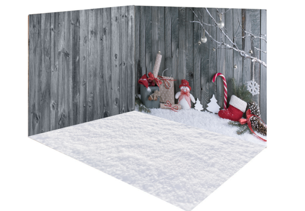 Kate Christmas gray snow wood room set -UK