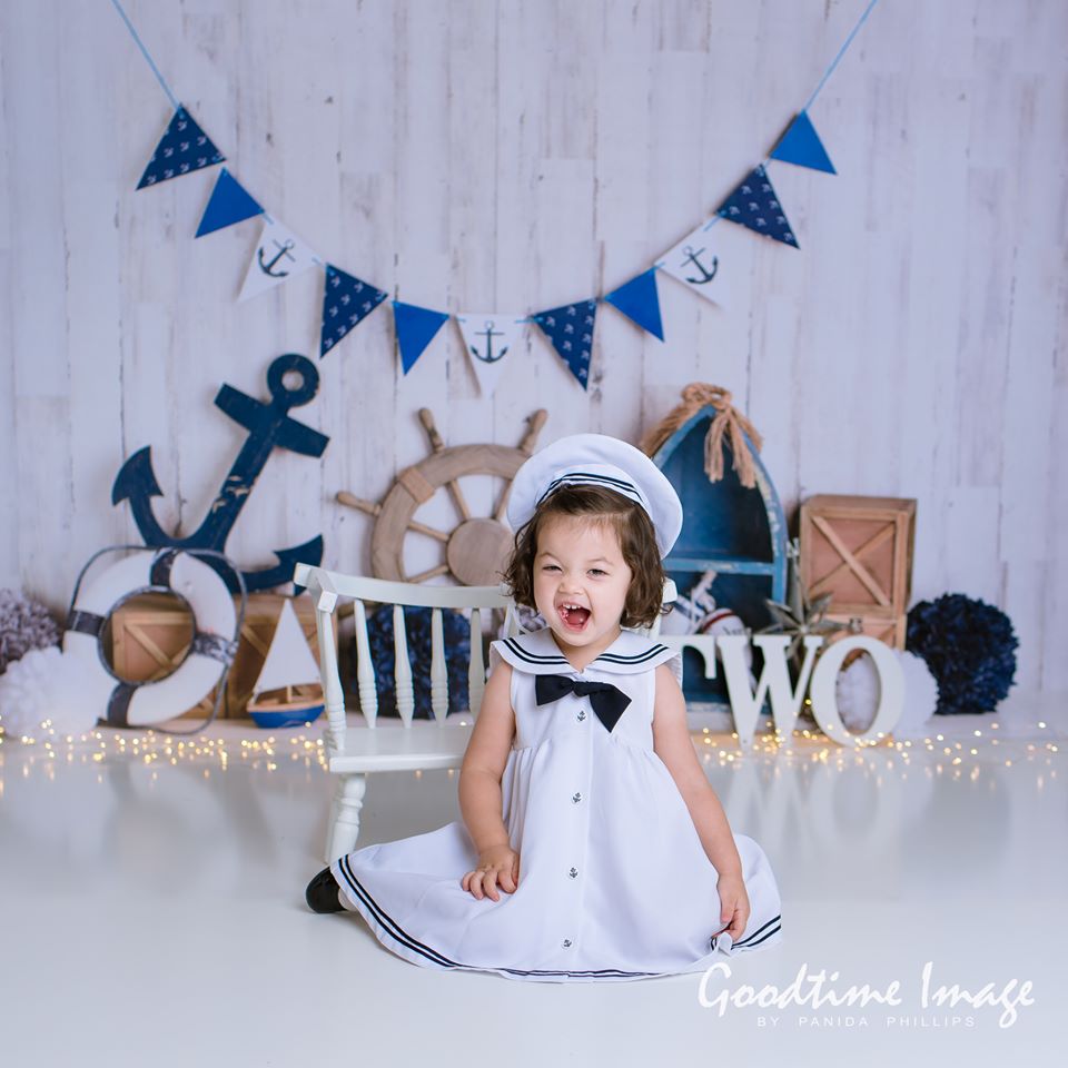 Kate Sailor Boy\Children Nautical Backdrop Designed By Mandy Ringe Photography -UK