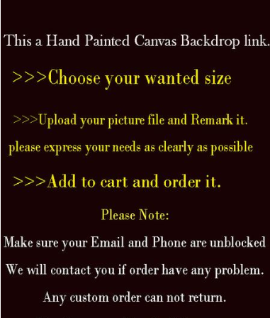 Kate Custom Hand Painted Canvas Backdrop Background Photography -UK