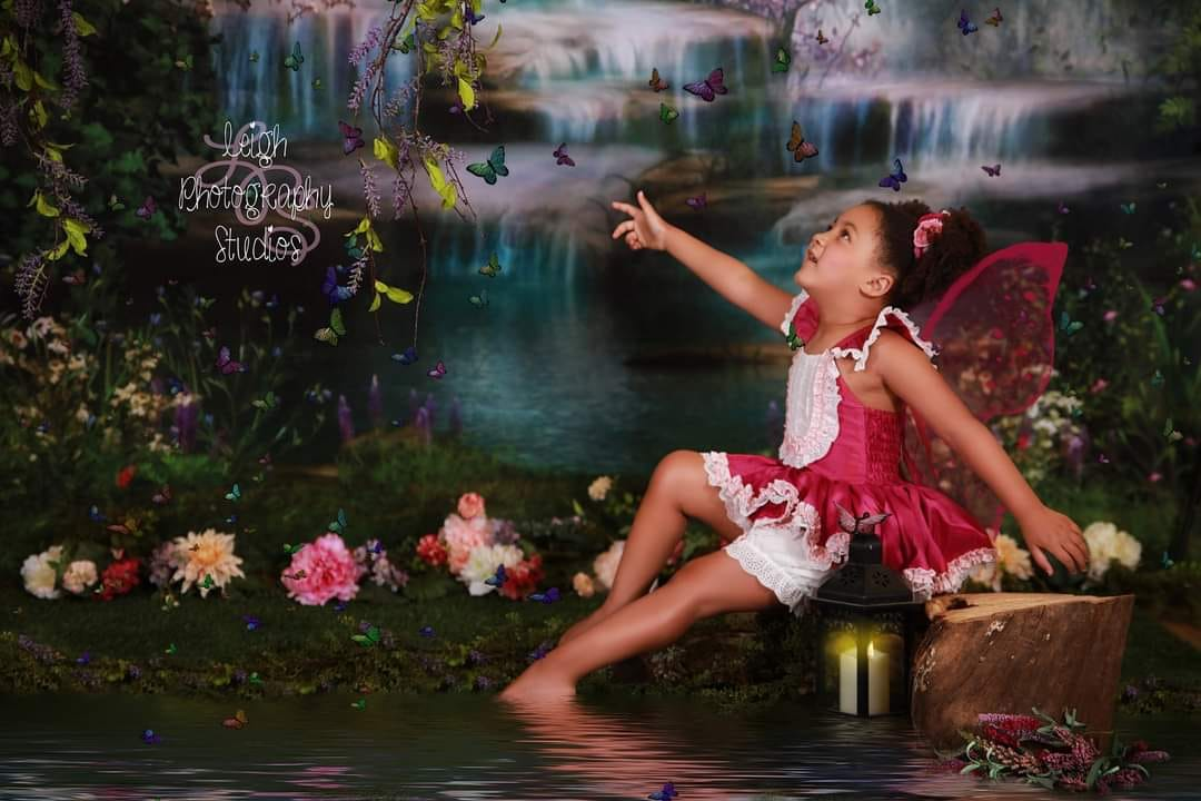 Kate Mermaid Stream Water Spring Backdrop -UK