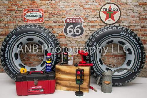 Kate Father's Day Fun in the Garage Backdrop Designed By Alisha Byrem -UK