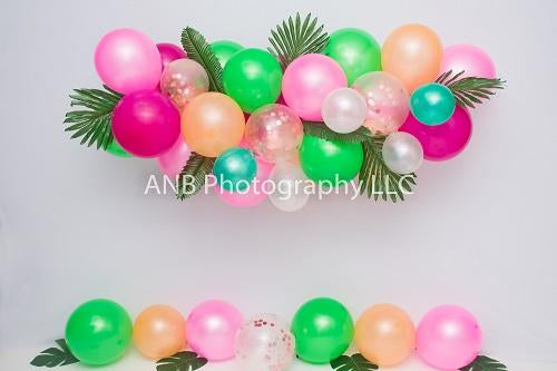 Kate Summer Backdrop Balloons Moana Theme Designed By Alisha Byrem -UK