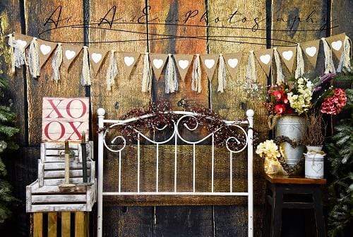 Katebackdrop Kate Valentine's Day Headboard Backdrop Designed by AAE Photography