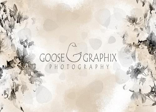 Kate Florals Backdrop Vintage Petals Designed by Amanda Moffatt -UK