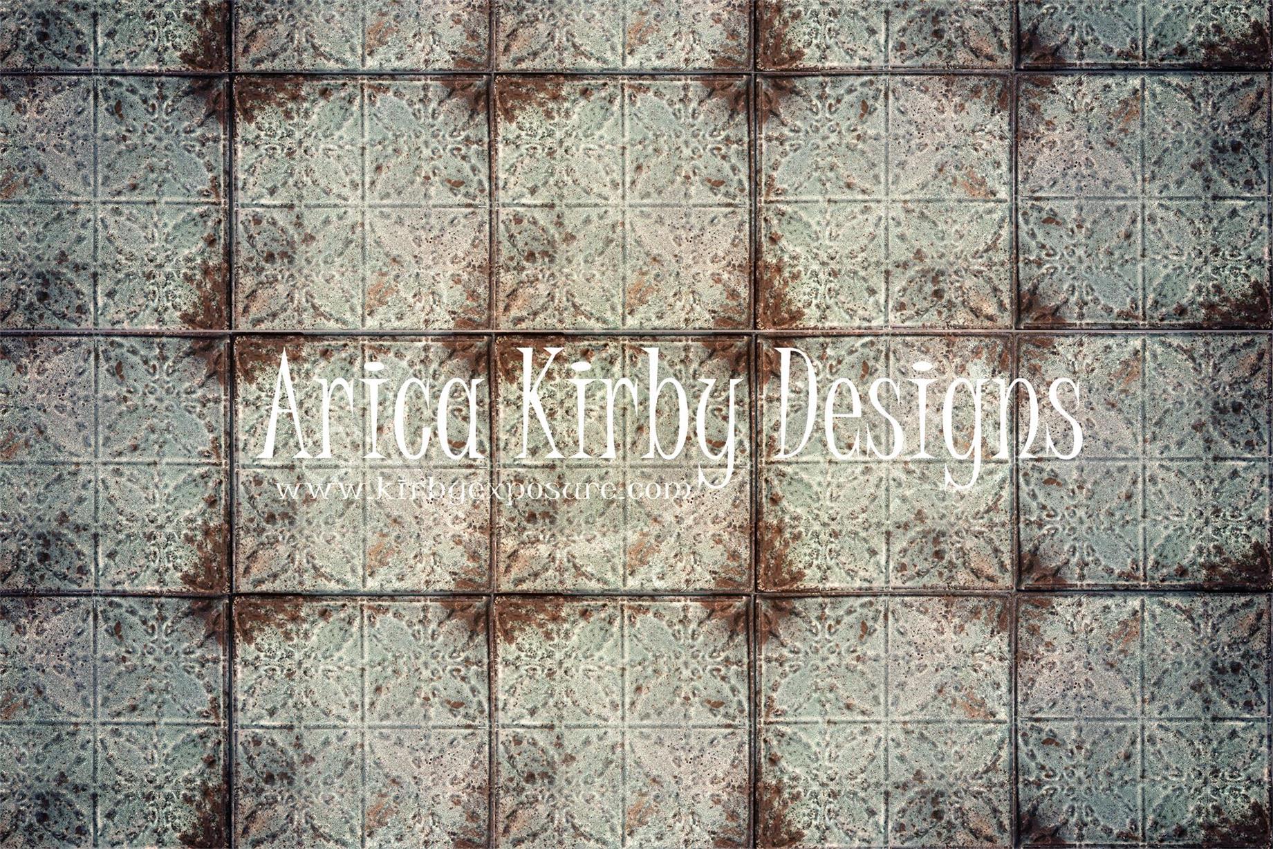 Kate Rusted White Tiles Backdrop Designed By Arica Kirby -UK