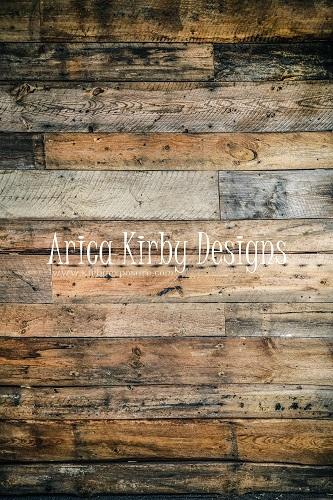 Kate Rustic Wood Dark Planks Backdrop designed by Arica Kirby -UK