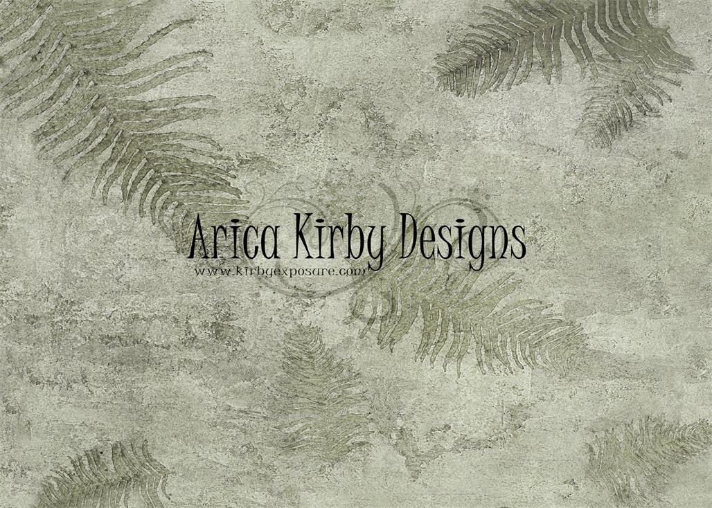 Retro Green Fossil Backdrop