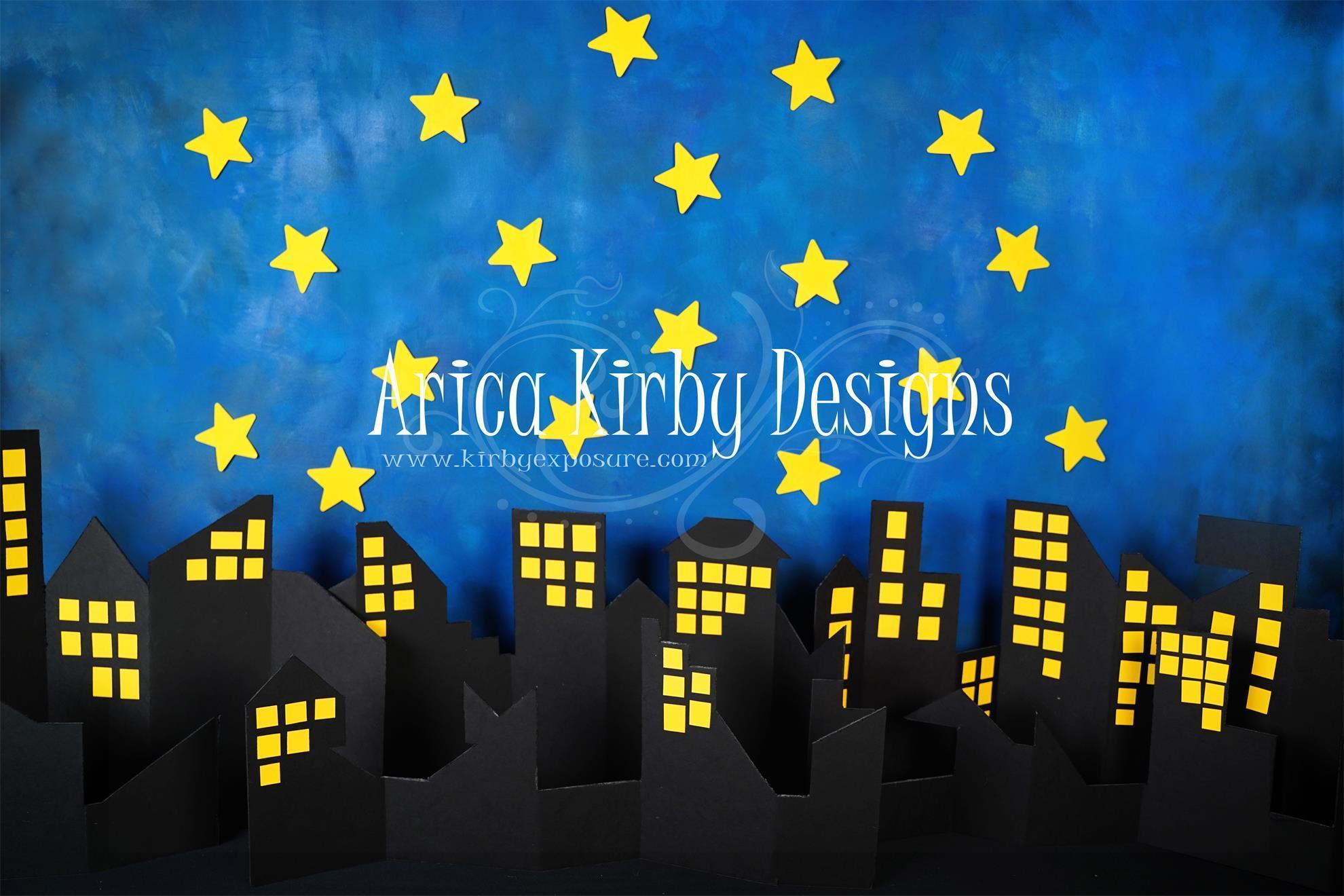 Kate Cityscape Super Hero Backdrop Designed by Arica Kirby -UK