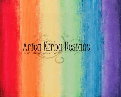 Kate Rainbow Watercolor Wall Bokeh Backdrop Designed by Arica Kirby -UK