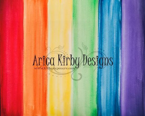 Kate Rainbow Watercolor Wall Backdrop Designed by Arica Kirby -UK