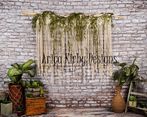 Kate Boho on Brick Backdrop Designed by Arica Kirby -UK