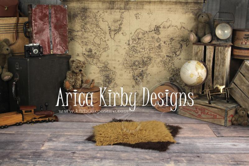 Kate Around The World Backdrop Back to school designed by Arica Kirby - Kate backdrops UK