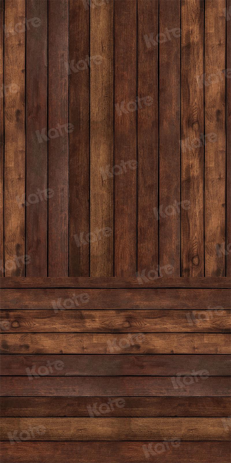 Kate Sweep Dark Wood Board Backdrop for Photography -UK