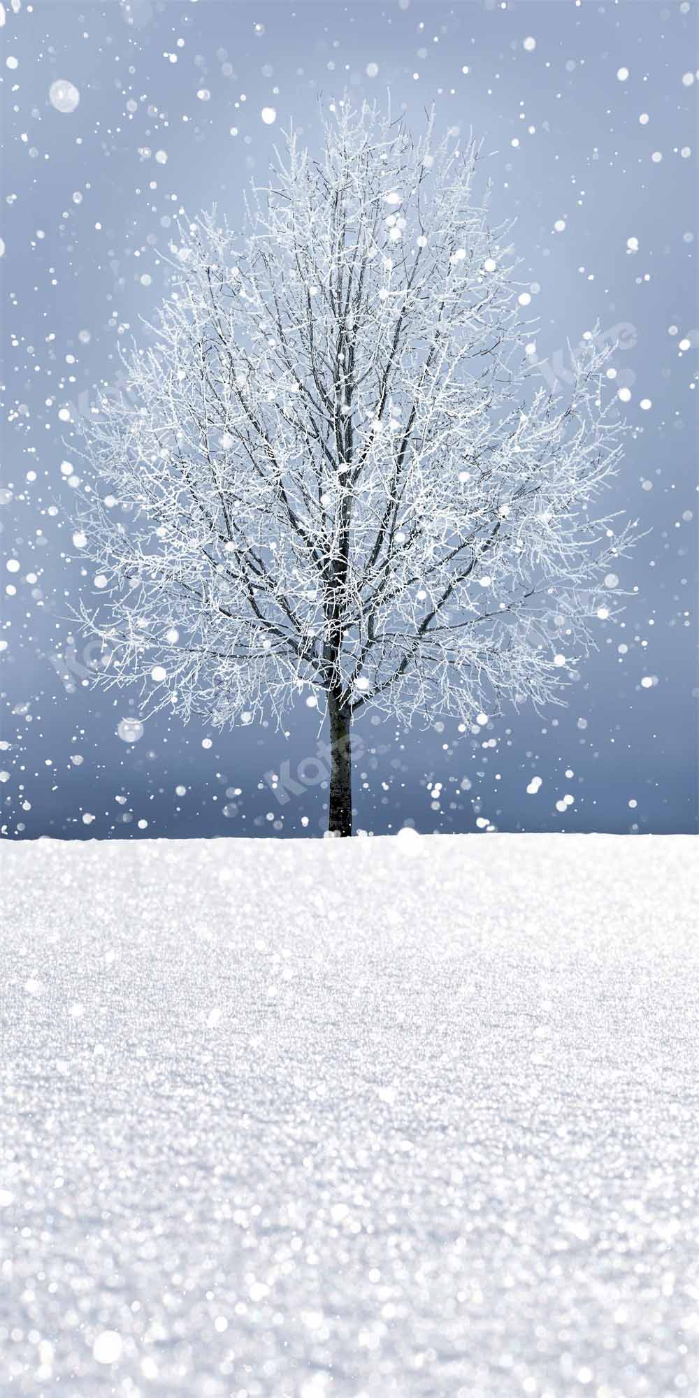 Kate Sweep Winter Snow Scene Tree Backdrop Designed by Chain Photography -UK