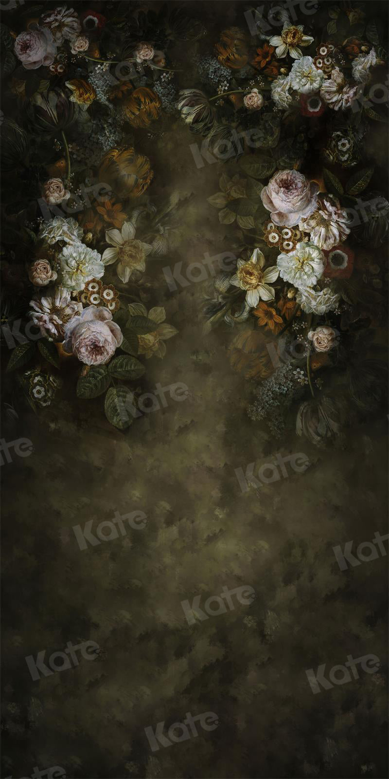 Kate Sweep Vintage Flowers Boudoir Backdrop for Photography -UK