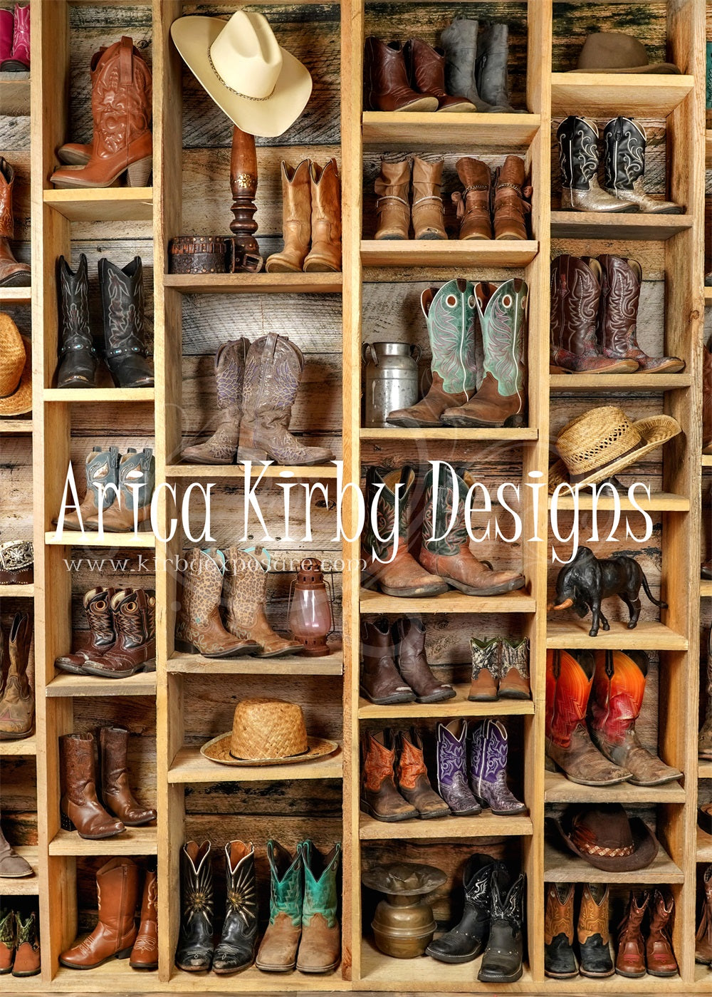 Kate Cowboy Boots Backdrop designed by Arica Kirby -UK