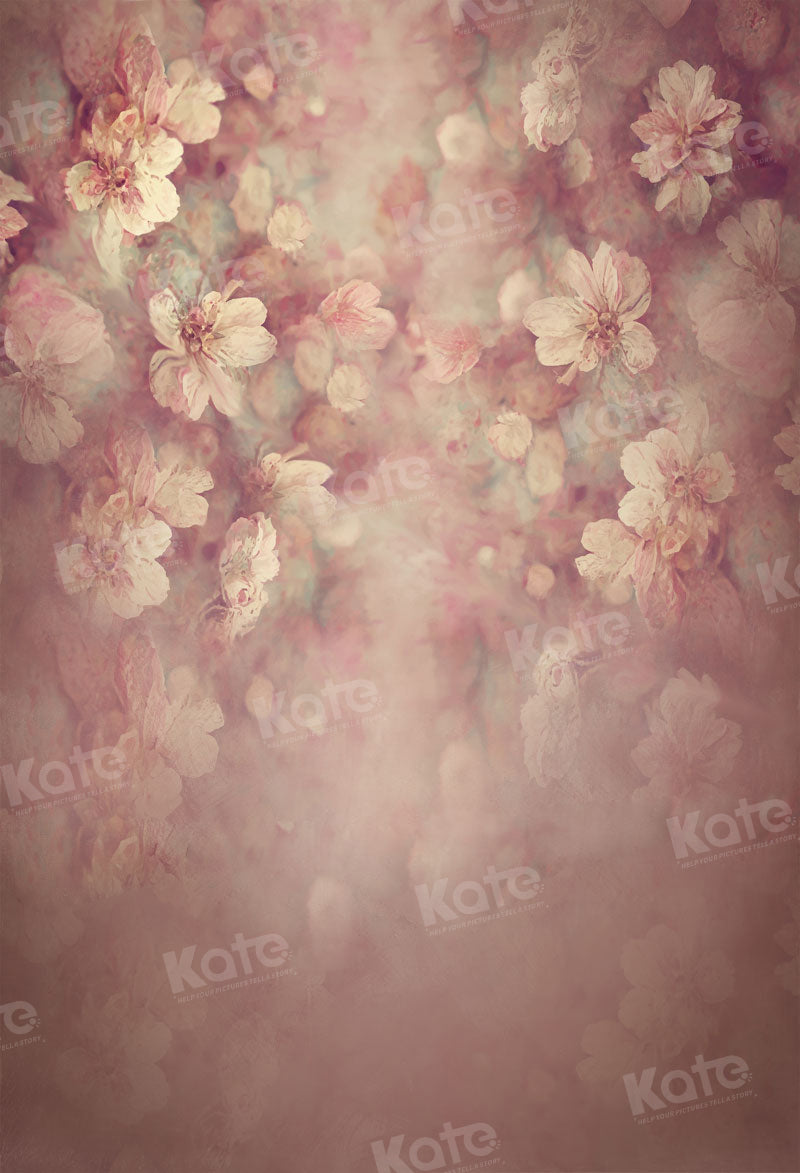 Kate Pink Floral Fine Art Backdrop for Photography -UK