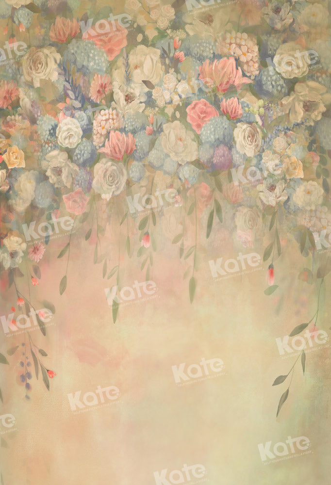 Kate Floral Fine Art Yellow Backdrop Designed by GQ -UK