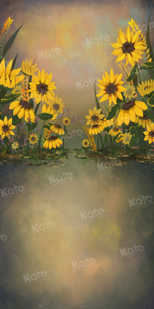 Kate Sweep Fine Art Sunflower Backdrop Designed by GQ -UK