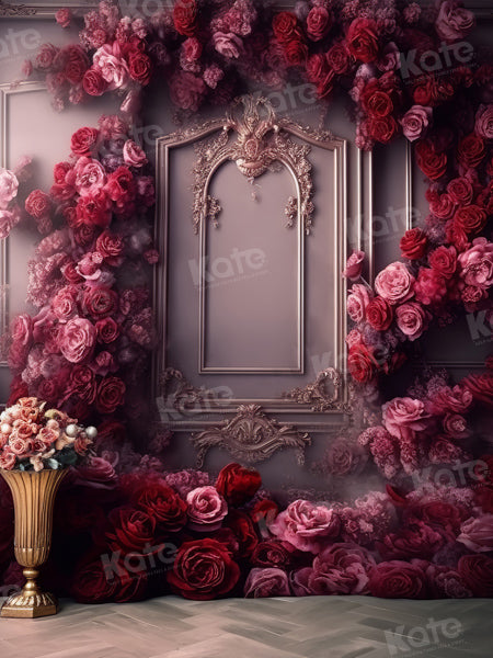 Kate Romantic Rose Flower Vintage Wall Backdrop for Photography