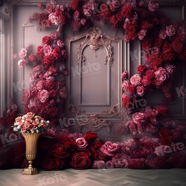 Kate Romantic Rose Flower Vintage Wall Backdrop for Photography