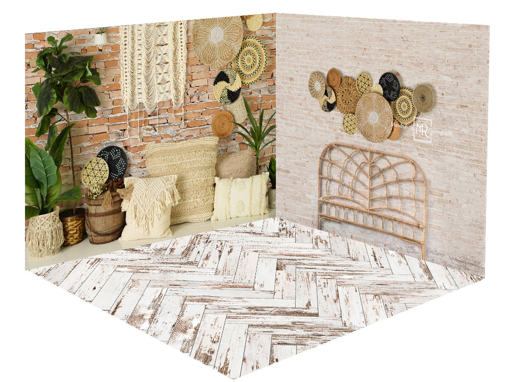 Kate Boho Macrame Southwest Headboard Room Set -UK