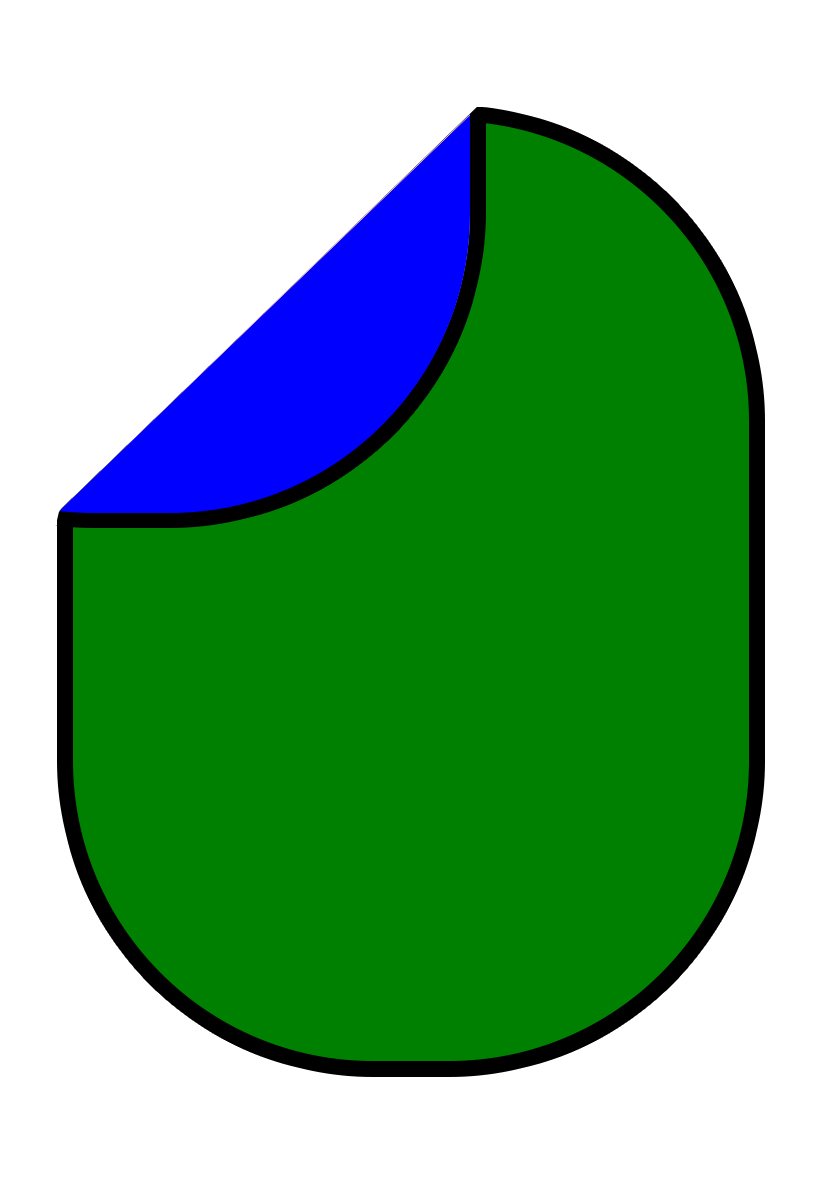 Kate Solid Green/Blue Solid Collapsible Backdrop Photography 5X6.5ft(1.5x2m) -UK