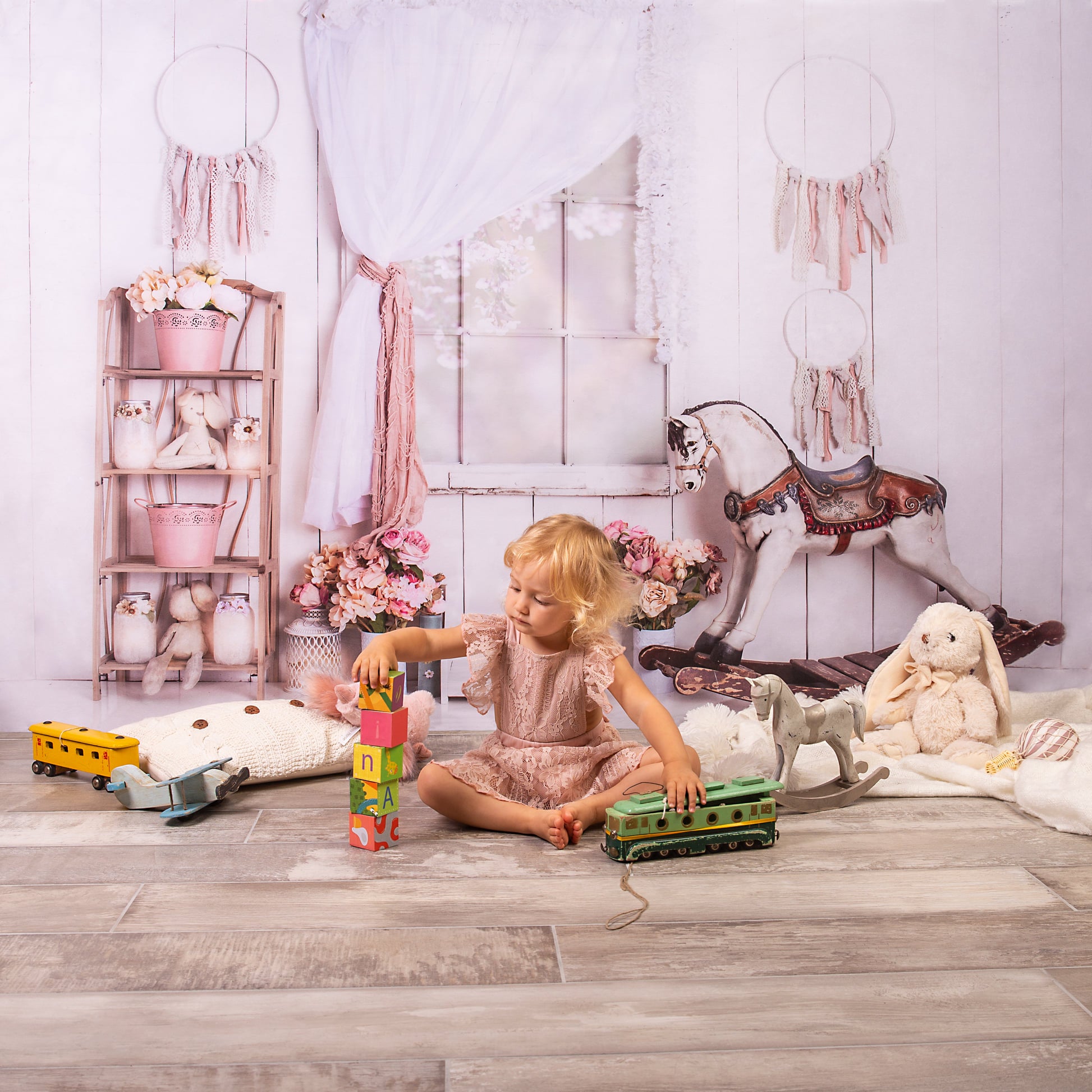 Kate Vintage Girls Room Backdrop Designed By Rose Abbas -UK