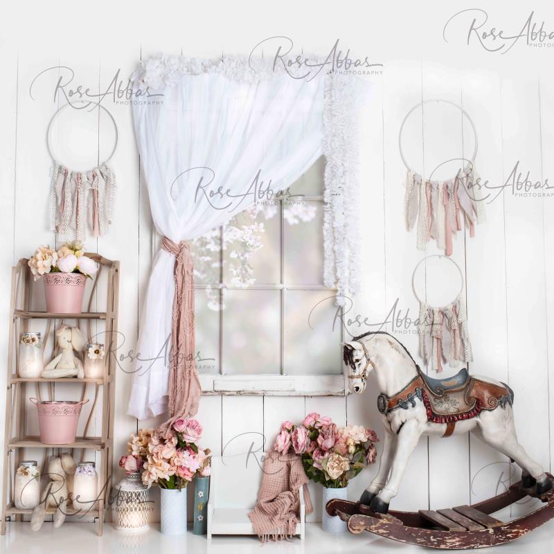 Kate Vintage Girls Room Backdrop Designed By Rose Abbas -UK
