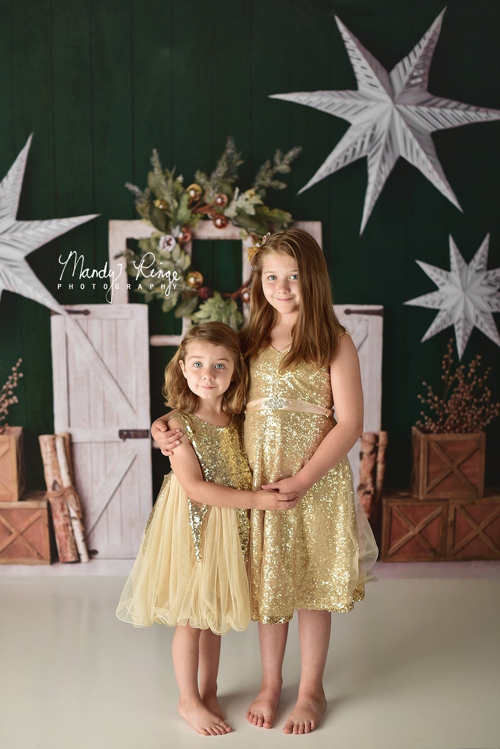 Kate Evergreen Christmas Holiday Backdrop Designed By Mandy Ringe Photography -UK