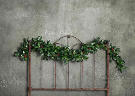 Kate Christmas Holly Bed Backdrop Designed By Rose Abbas -UK