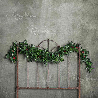 Kate Christmas Holly Bed Backdrop Designed By Rose Abbas -UK