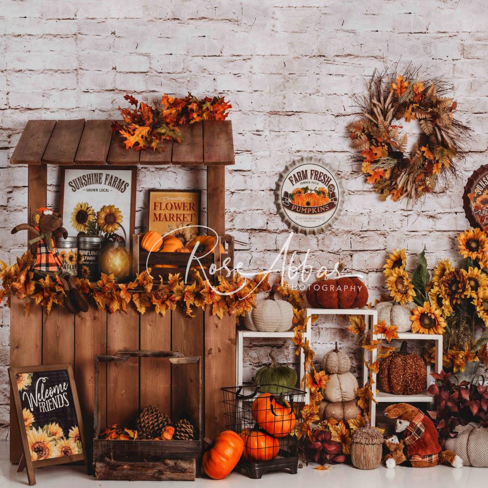 Kate Autumn Market Thanksgiving Backdrop Designed By Rose Abbas -UK
