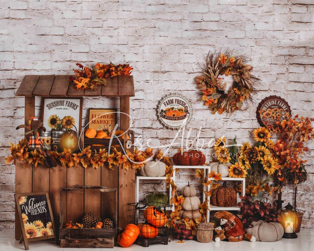 Kate Autumn Market Thanksgiving Backdrop Designed By Rose Abbas -UK