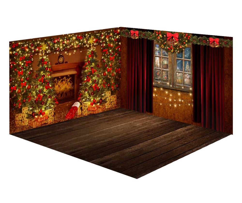 Kate Christmas Fireplace&Window Room Set -UK