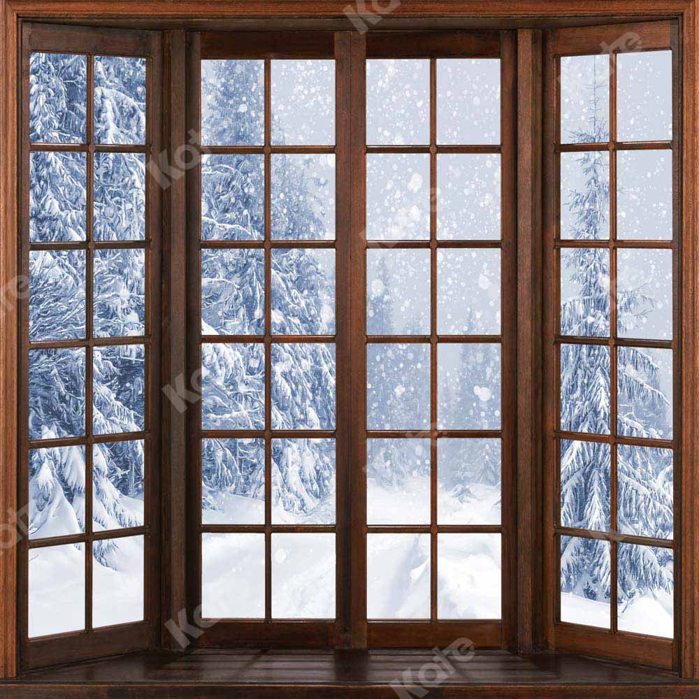 Kate Winter Snow Window Backdrop Designed by Chain Photography -UK