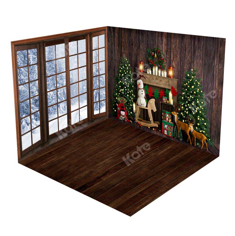 Kate Christmas Window&Fireplace Room Set -UK