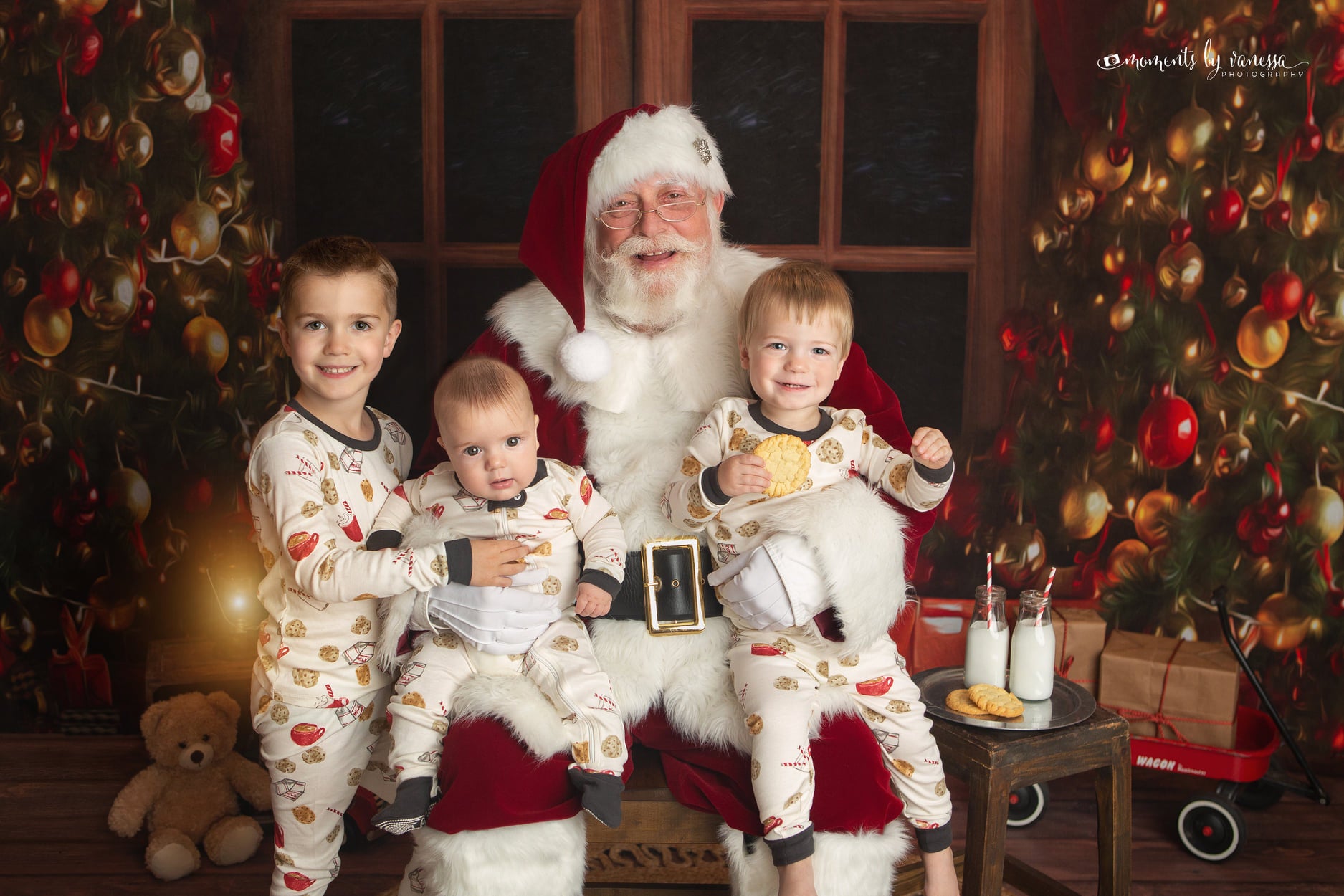 Kate Christmas Eve Night Window Backdrop for Photography -UK