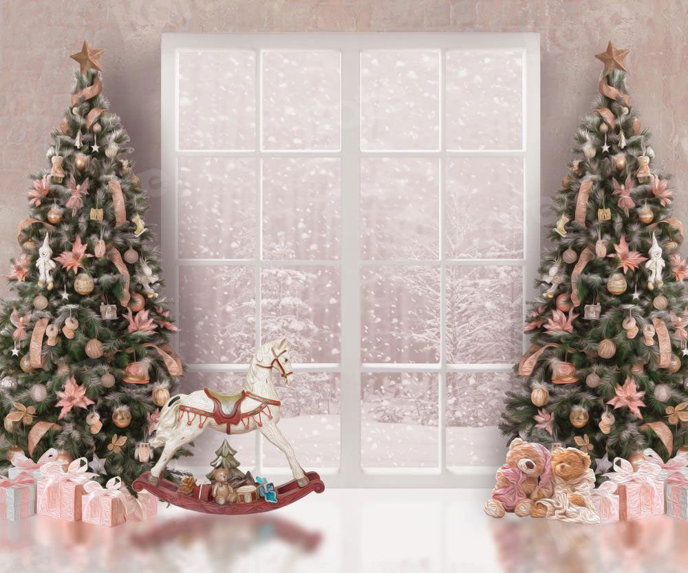 Kate Christmas Window Backdrop for Princess Girls Photography -UK