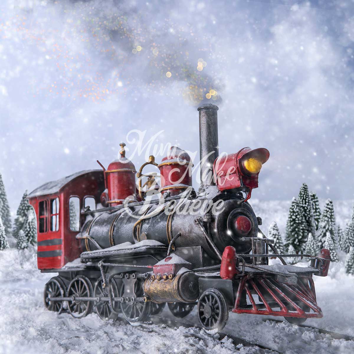 Kate Winter Snowflake Train Backdrop Designed by Mini MakeBelieve -UK