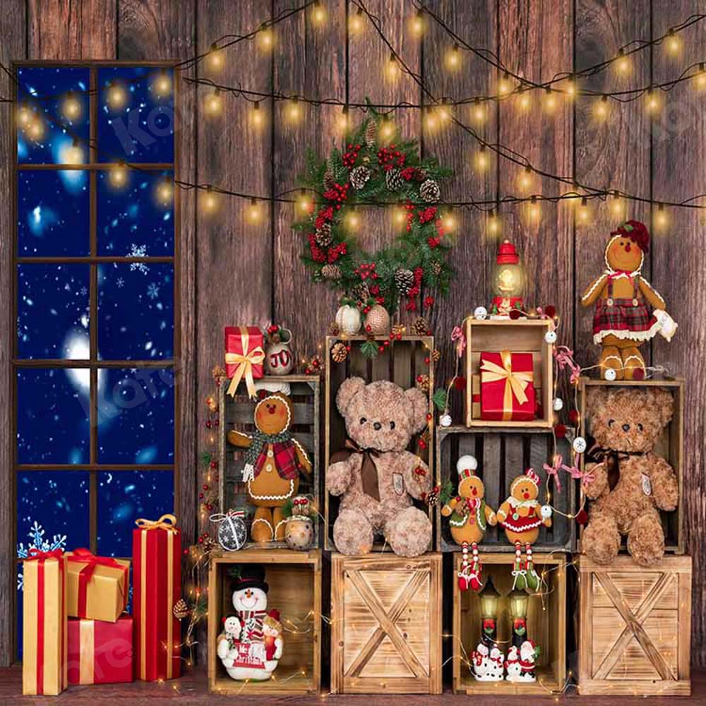 Kate Christmas Gifts Winter Wood Backdrop Designed by Emetselch -UK